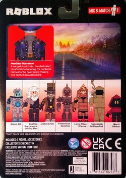 ROBLOX Action Figure Collection HEADLESS HORSEMAN Virtual Code Heedless Horse