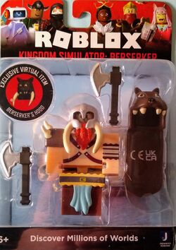  Roblox Action Collection - Kingdom Simulator: Berserker Figure  Pack + Two Mystery Figure Bundle [Includes 3 Exclusive Virtual Items] :  Toys & Games