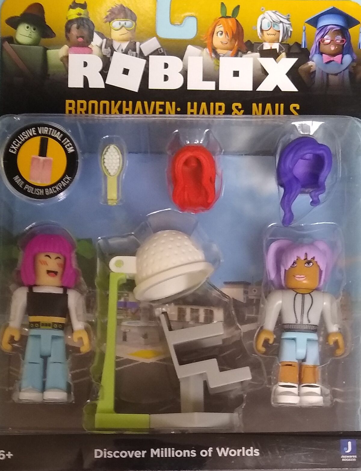 ROBLOX Action Figure BROOKHAVEN HAIR & NAILS Polish Playset