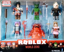 ROBLOX World Zero With 500 Robux Gift Card by Jazwares in Hand for sale  online