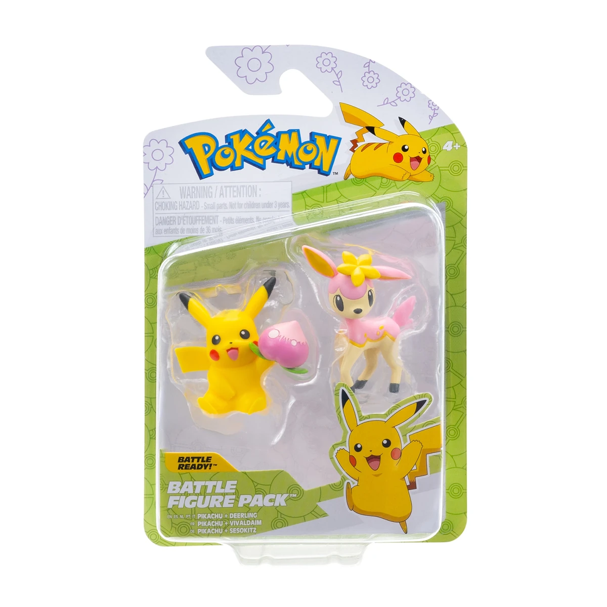 Pokémon Gioco Attacco a sorpresa con 2 personaggi e 2 Balls