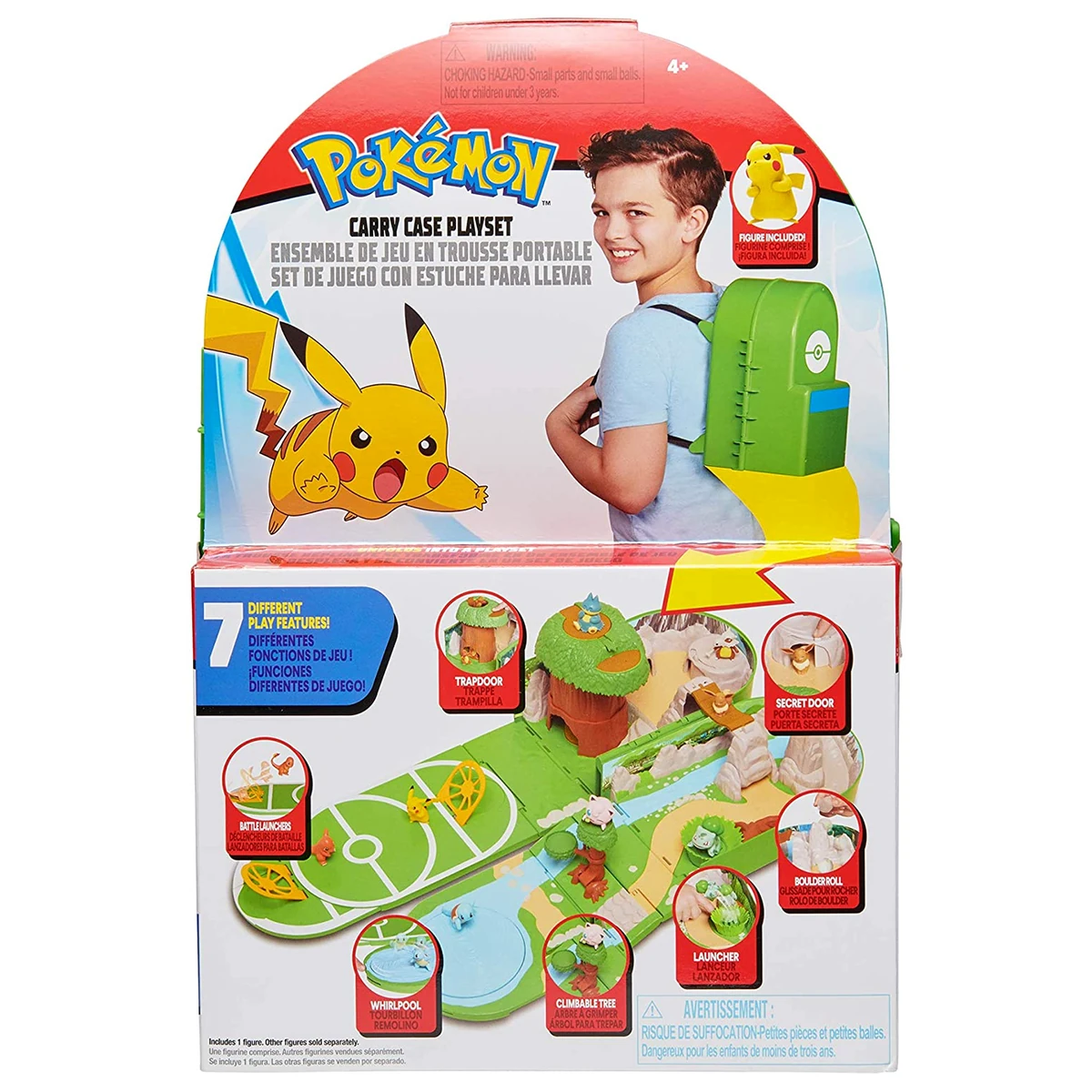 Pokemon Carry Case Beach Battle Playset Pikachu Figure Included