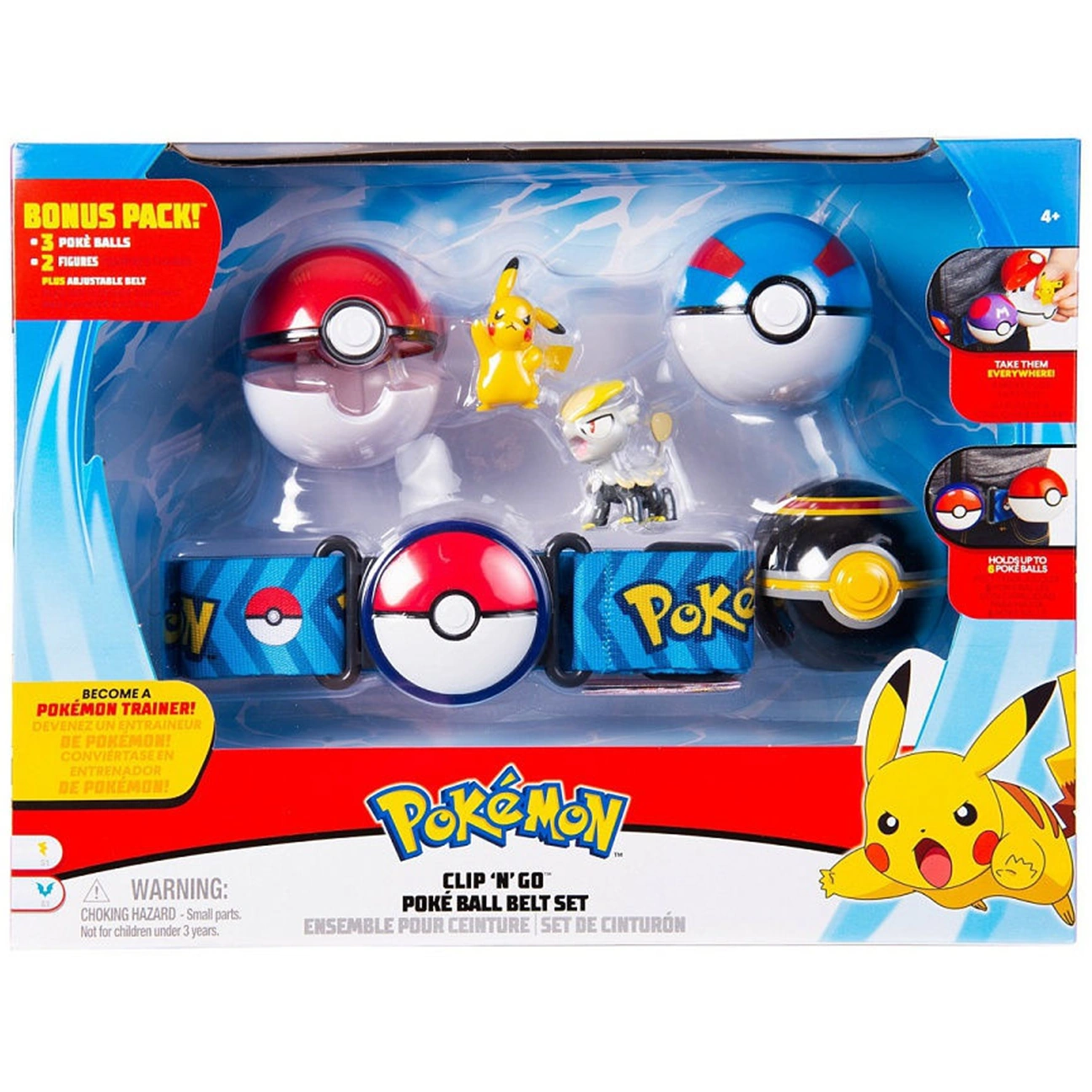 2014-15パニーニHoops　ユスフヌルキッチパラレル Clip 'N' Go Poké Ball Belt Set: Multi-Pack - Pikachu
