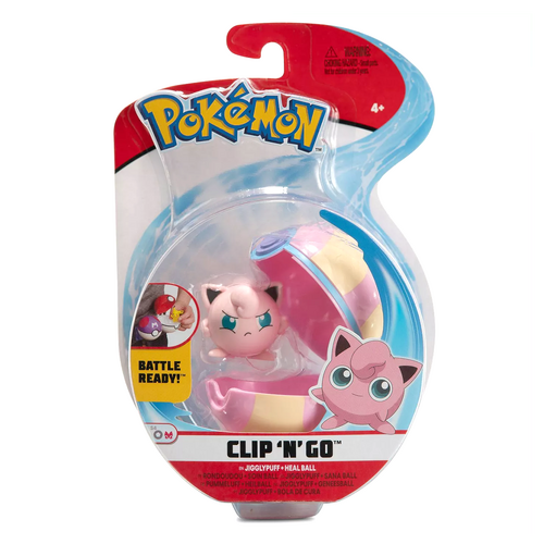 Clip 'N' Go: Wave 8 - Jigglypuff | Jazwares Pokemon Figure