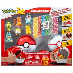 Pokémon PKW3172 Gioco Surprise Attack Con Palla Oscura, Personaggio Ufficiale, Per Battaglie A Sorpresa