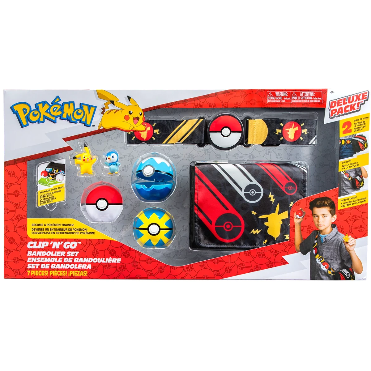 Clip 'N' Go Bandolier Set: Deluxe Pack - Pikachu & Piplup