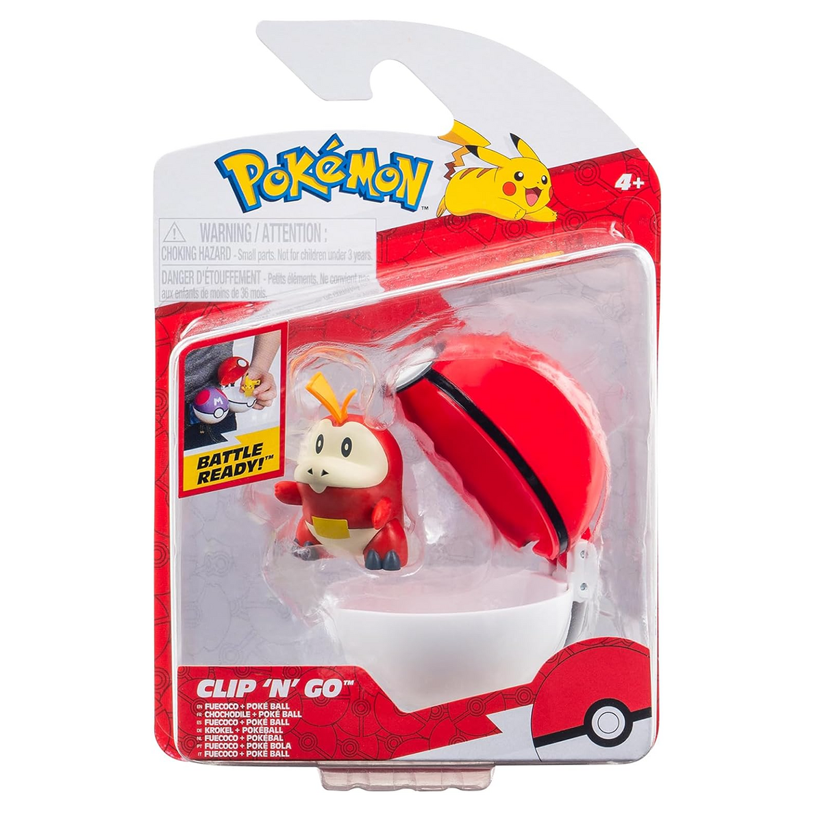 Clip 'N' Go: Wave 17 - Fuecoco | Jazwares Pokemon Figure