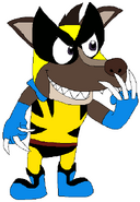 Harchi dressed as Wolverine from X-Men.