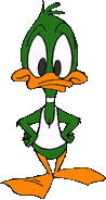 Plucky Duck; Like Buster, Plucky is also a student in Acme Looniversity.