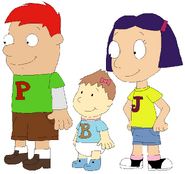 Human versions of Jelly and her siblings.