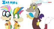 One of the promotional posters for the film, featuring Iggy and Lemmy Koopa vs. Discord.