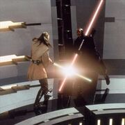 Darth maul blocking qui-gon