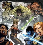 Cade wird an Bord der  von  angegriffen.