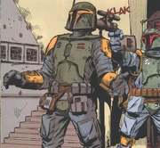 Boba Fett stellt seinen Doppelgänger