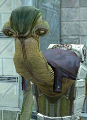 Der Ithorianer Chodo Habat, Leiter des Restaurierungsprojekts auf 