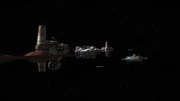 Die Überreste der Phönix-Flotte auf dem Weg nach Yavin