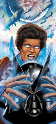  mit dem Helm von , der von Adas' Rüstung inspiriert ist.