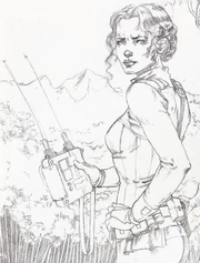 Danni bei ihrer Arbeit.