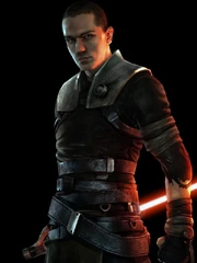 Starkiller in seinem Kampfanzug.