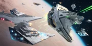 Die Flotte bei Jakku