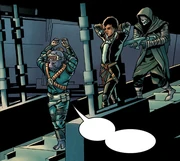 Rio wird von den Himmelhunden gefangen genommen.