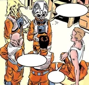 Eine Pilotengruppe der Staffel.