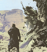 Maul wird von einem Tusken-Räuber angegriffen.