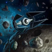 Ein TIE-Abfangjäger in einem 