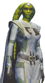 Leontyne Saresh, die neue Oberste Kanzlerin.