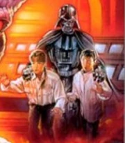 Tash und Zak mit Darth Vader.