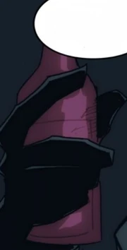 Eine Flasche Ugnaught-Wein.