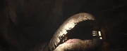Der Sarlacc schluckt eine Seismische Bombe und stirbt bei der Explosion.