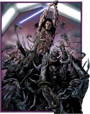 Ganner Rhysode tötet mehrere Tausend Vong.