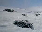 Schneegleiter der Renegaten-Staffel auf Hoth