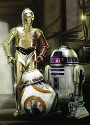 C3PO mit R2 und BB8