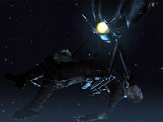 Starkillers Körper wird von einem Droiden geborgen.