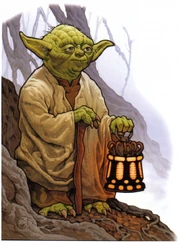 Yoda auf dem Planeten .