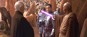 Mace Windu bedroht Jango