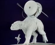 Eine dreidimensionale Skulptur eines Fambaas