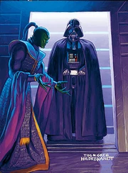 Prinz Xizor empfängt Darth Vader.