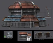 Ein Konzept des Hauptgebäudes