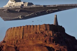 Sternzerstörer über Jedha