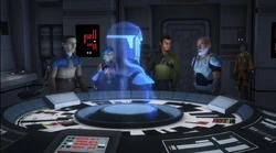 Sato, Rex, Sabine und Kanan im Gespräch über Fenn Rau - dem Anführer der Beschützer von Concord Dawn