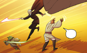 Dooku gegen yoda und mace windu