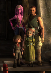 Shaeeah mit ihrer Familie