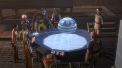 Hondo Ohnaka informiert die Rebellen über einige Y-Flügler, welche sich auf der Reklam-Staion befinden