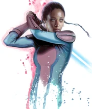 Tahl mit ihrem Lichtschwert