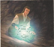 Ein Jedi meditiert auf Ilum