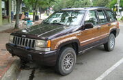 1993 Jeep Grand Wagoneer Black Cherry front