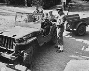 The WWII jeep with Bantam trailer, Potsdam, Germany